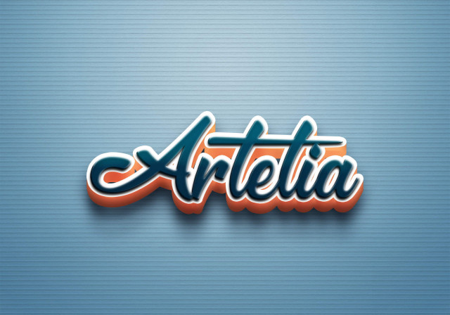 Free photo of Cursive Name DP: Artelia