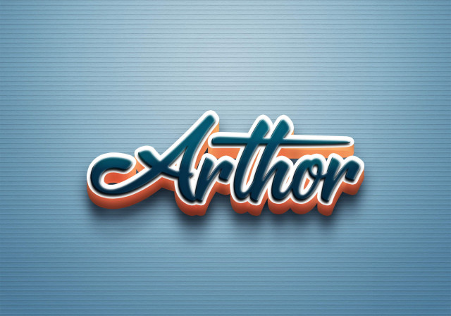 Free photo of Cursive Name DP: Arthor