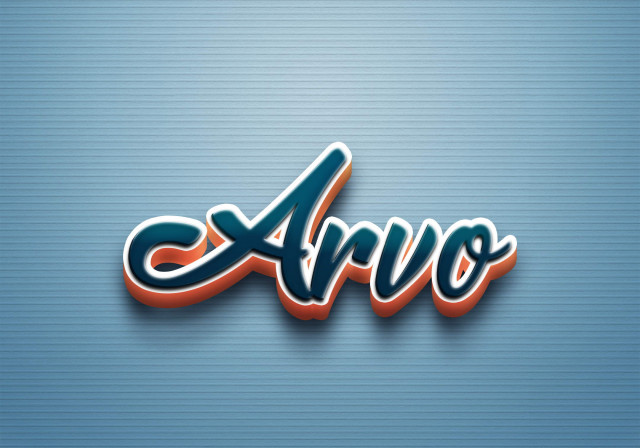 Free photo of Cursive Name DP: Arvo