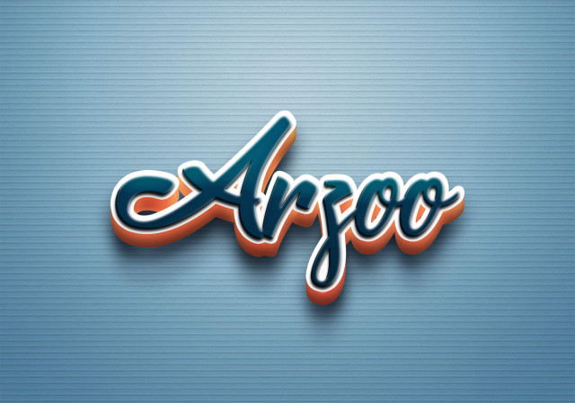 Free photo of Cursive Name DP: Arzoo