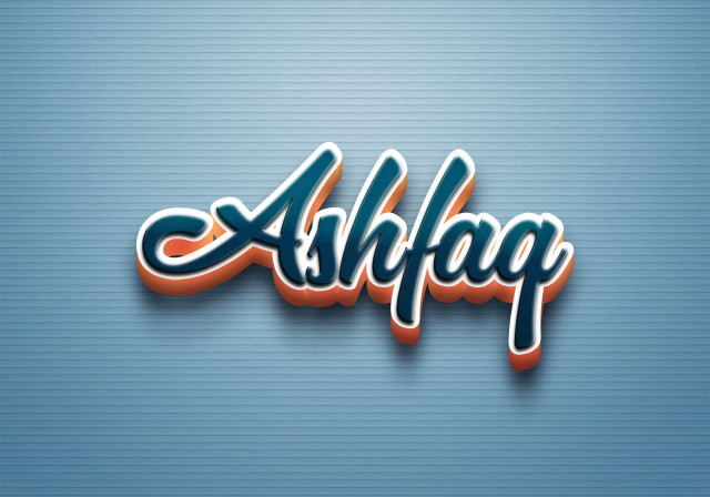 Free photo of Cursive Name DP: Ashfaq