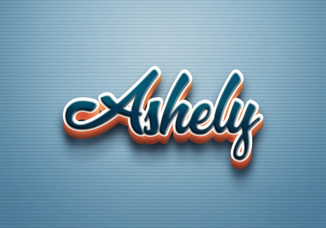 Free photo of Cursive Name DP: Ashely