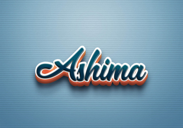 Free photo of Cursive Name DP: Ashima