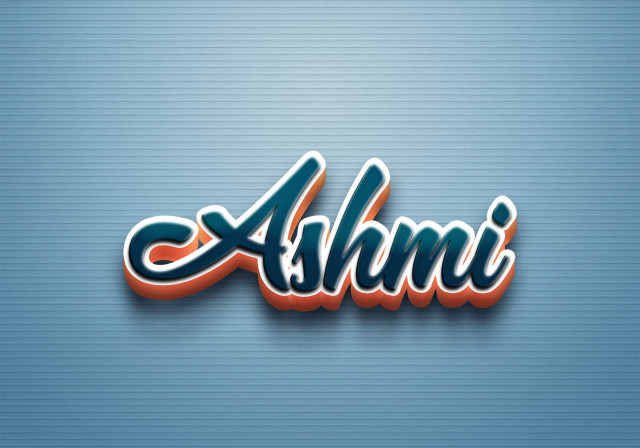 Free photo of Cursive Name DP: Ashmi