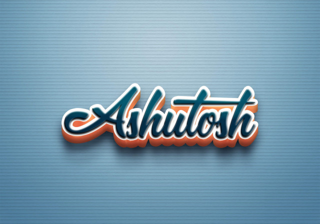 Free photo of Cursive Name DP: Ashutosh