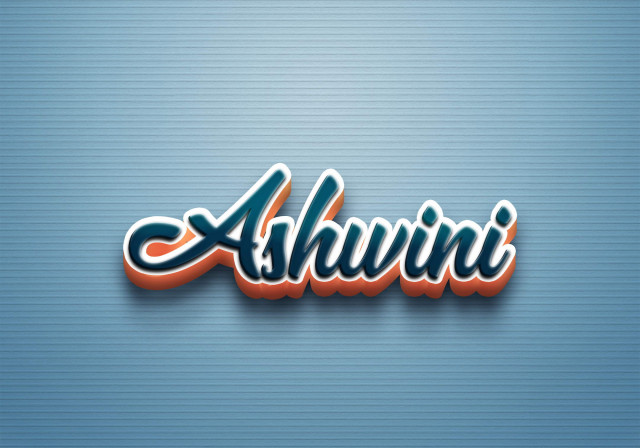 Free photo of Cursive Name DP: Ashwini