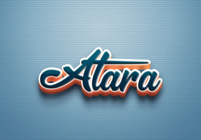 Free photo of Cursive Name DP: Atara