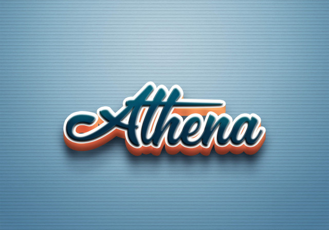 Free photo of Cursive Name DP: Athena