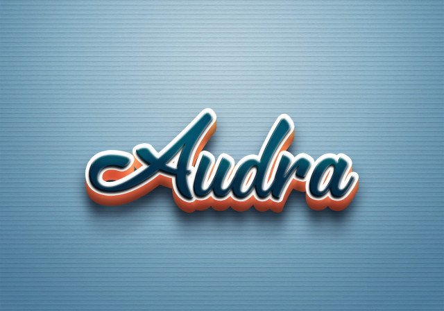 Free photo of Cursive Name DP: Audra