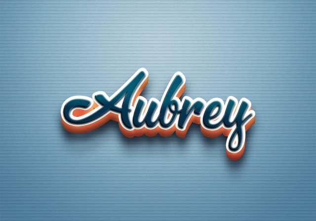 Free photo of Cursive Name DP: Aubrey