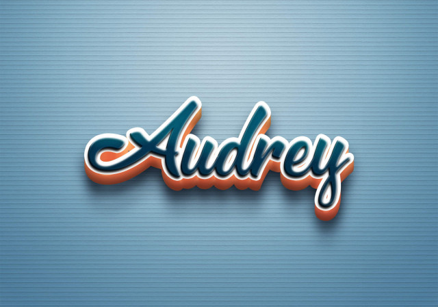 Free photo of Cursive Name DP: Audrey