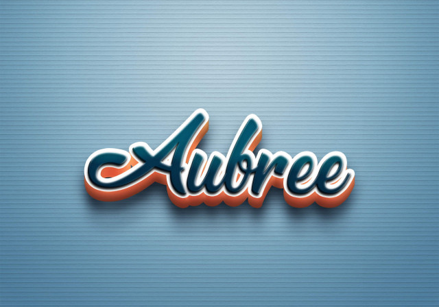 Free photo of Cursive Name DP: Aubree