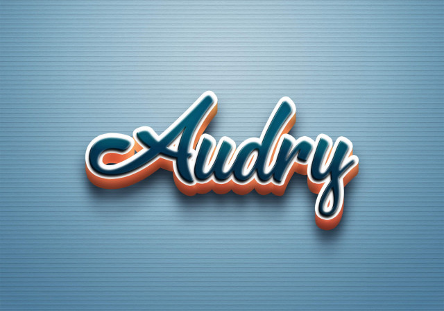 Free photo of Cursive Name DP: Audry