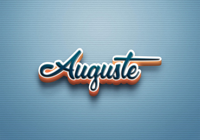 Free photo of Cursive Name DP: Auguste