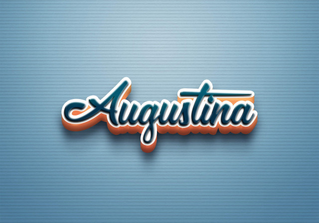 Free photo of Cursive Name DP: Augustina