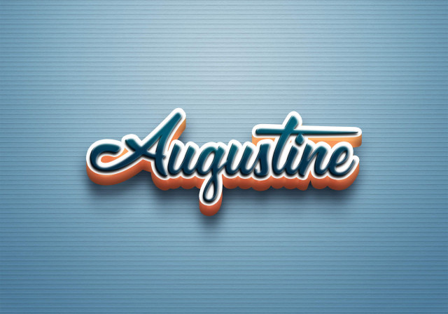 Free photo of Cursive Name DP: Augustine