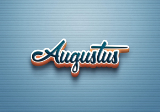 Free photo of Cursive Name DP: Augustus