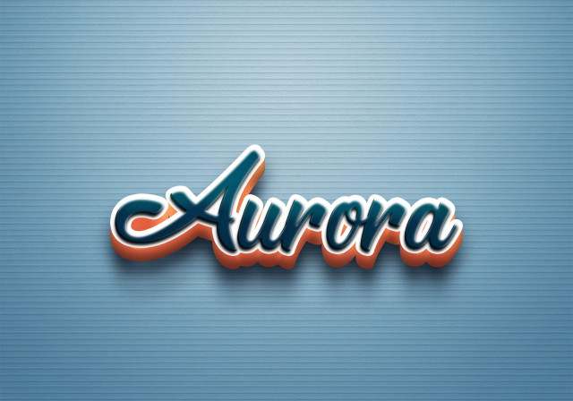 Free photo of Cursive Name DP: Aurora