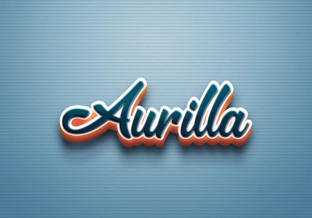 Free photo of Cursive Name DP: Aurilla