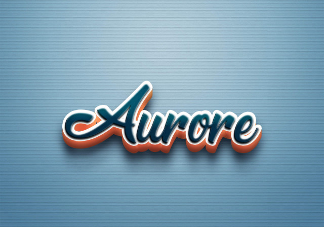 Free photo of Cursive Name DP: Aurore