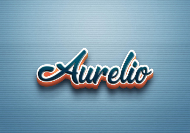 Free photo of Cursive Name DP: Aurelio