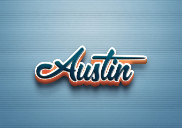 Free photo of Cursive Name DP: Austin