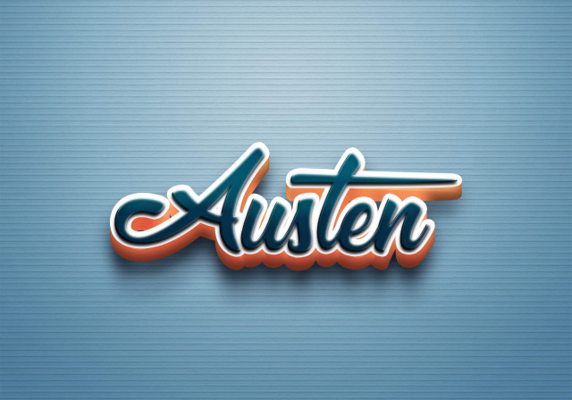 Free photo of Cursive Name DP: Austen