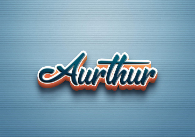 Free photo of Cursive Name DP: Aurthur