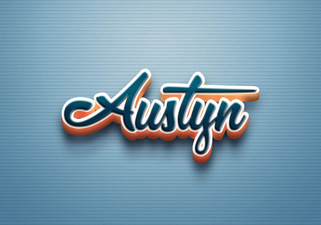 Free photo of Cursive Name DP: Austyn
