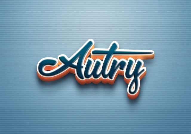 Free photo of Cursive Name DP: Autry