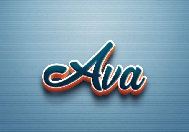 Free photo of Cursive Name DP: Ava