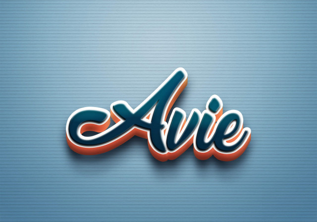 Free photo of Cursive Name DP: Avie