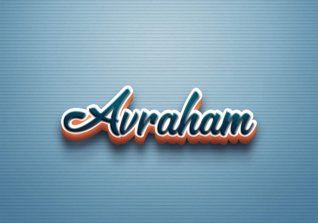 Free photo of Cursive Name DP: Avraham