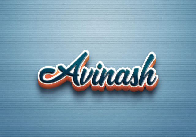 Free photo of Cursive Name DP: Avinash