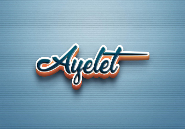 Free photo of Cursive Name DP: Ayelet