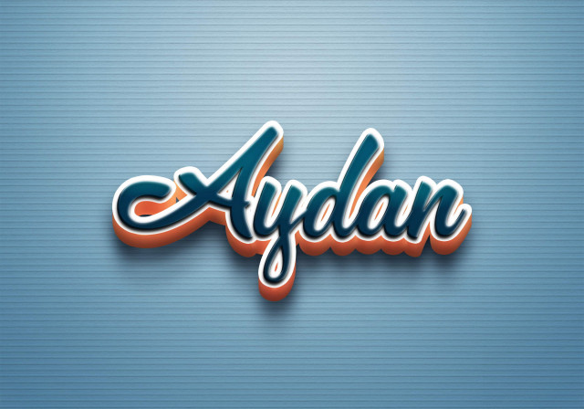 Free photo of Cursive Name DP: Aydan