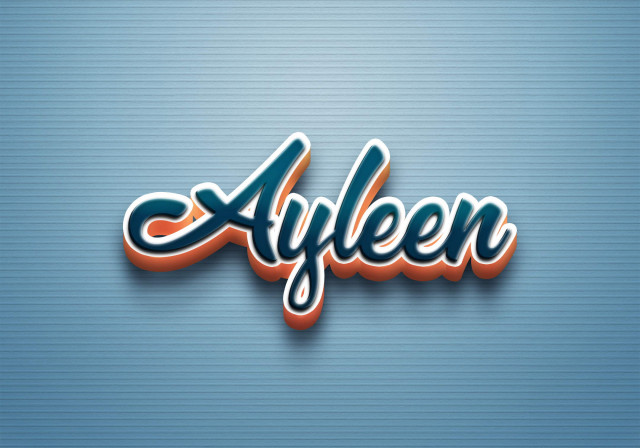 Free photo of Cursive Name DP: Ayleen