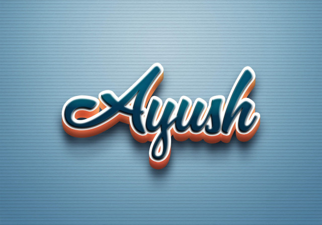 Free photo of Cursive Name DP: Ayush