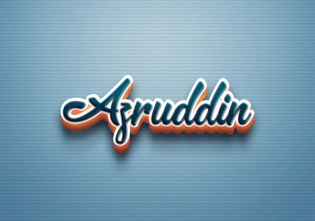 Free photo of Cursive Name DP: Azruddin