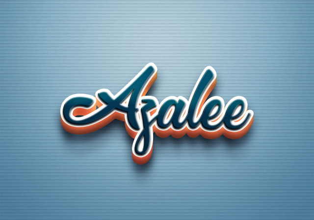 Free photo of Cursive Name DP: Azalee