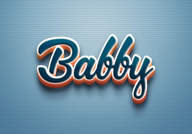 Free photo of Cursive Name DP: Babby