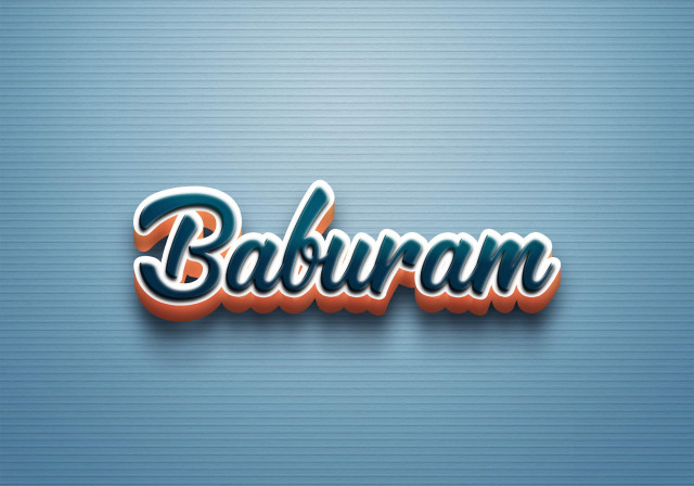 Free photo of Cursive Name DP: Baburam