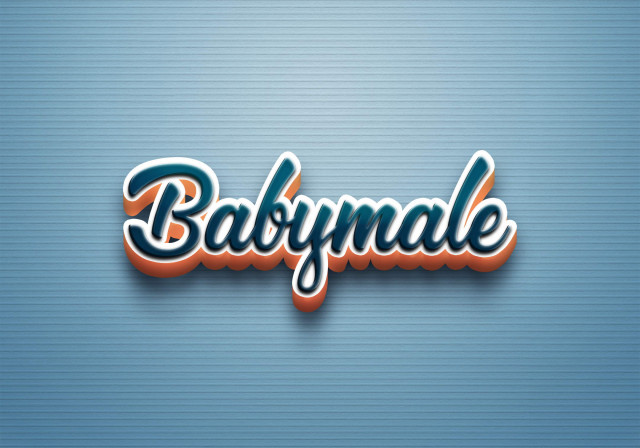 Free photo of Cursive Name DP: Babymale