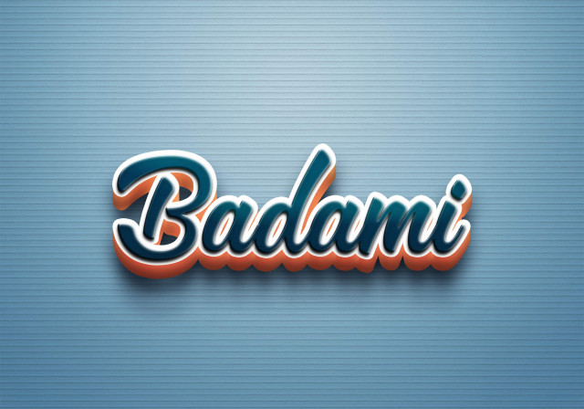 Free photo of Cursive Name DP: Badami
