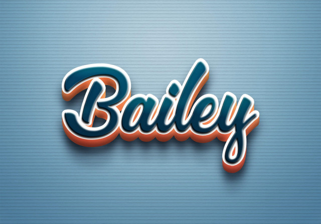 Free photo of Cursive Name DP: Bailey