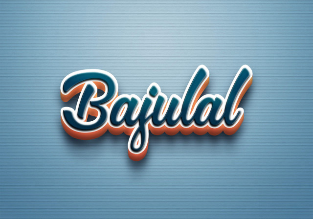 Free photo of Cursive Name DP: Bajulal