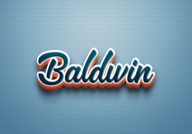 Free photo of Cursive Name DP: Baldwin