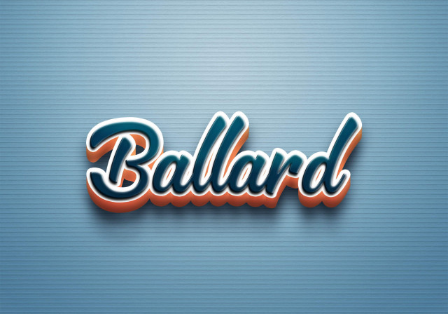 Free photo of Cursive Name DP: Ballard