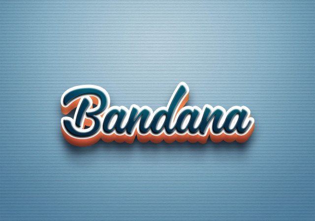 Free photo of Cursive Name DP: Bandana