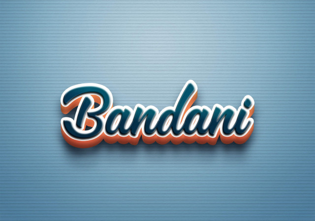 Free photo of Cursive Name DP: Bandani